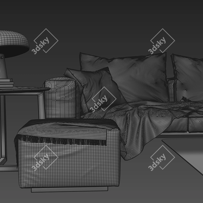 Flexform Lifesteel: Modern Comfort for Your Living Space 3D model image 3