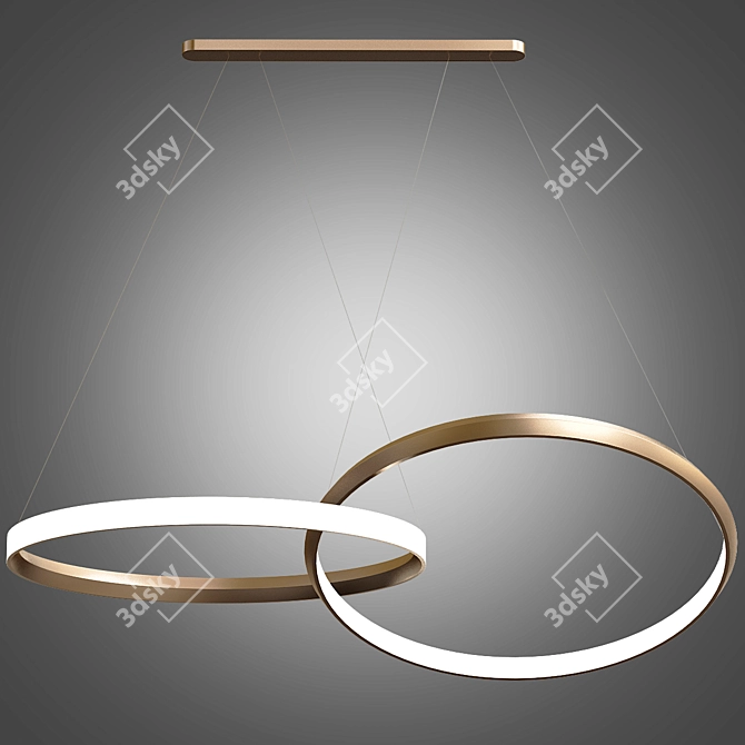 Mystic Solar Eclipse Pendant 3D model image 1