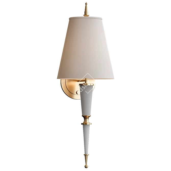 Elegant Versailles Wall Sconce 3D model image 1