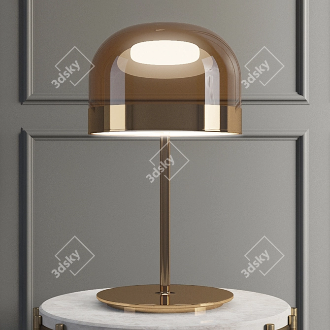 Eleganza Illuminata: Fontana Arte Table Lamp 3D model image 1