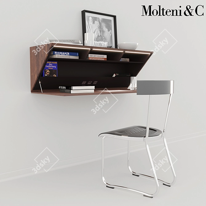 Elegant Italian Design: Molteni Segreto 3D model image 1