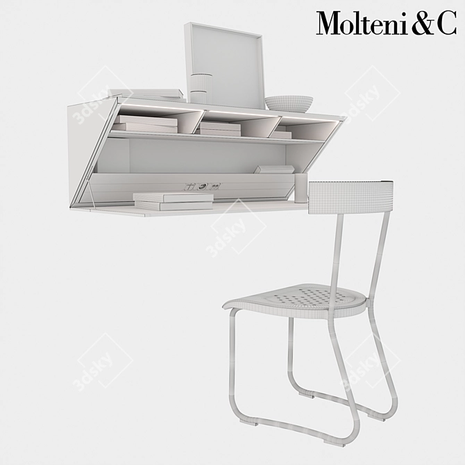 Elegant Italian Design: Molteni Segreto 3D model image 3