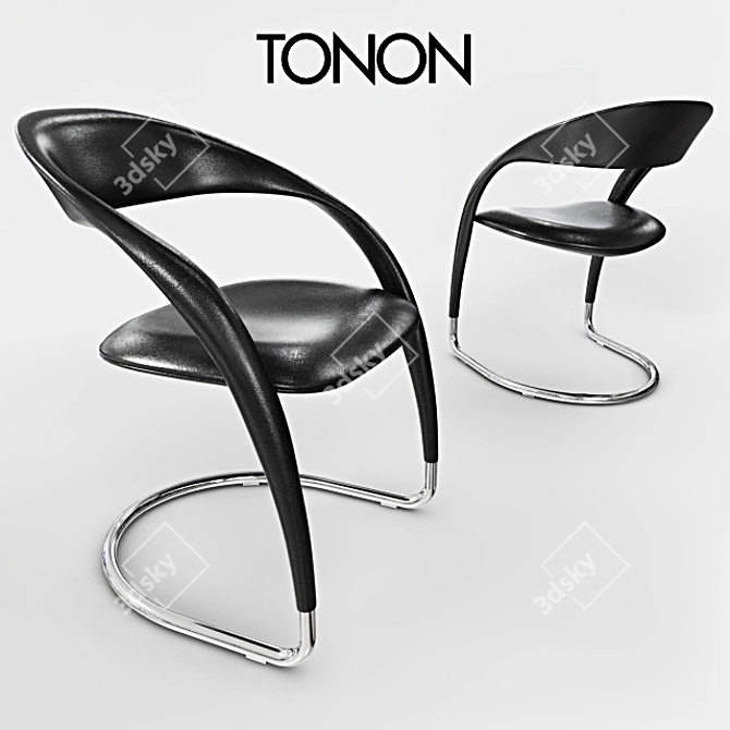Tonon Clou Leather Chair 3D model image 1