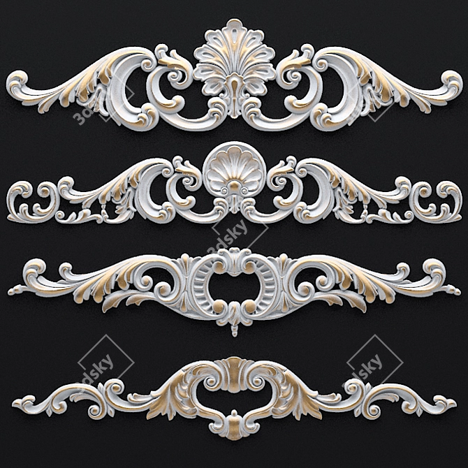 CNC Резка: Надежные Накладки 3D model image 1