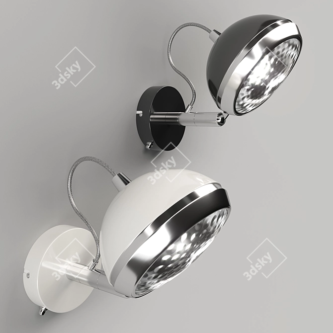 Retro-inspired Wall Lamp: Lampetta 3D model image 1