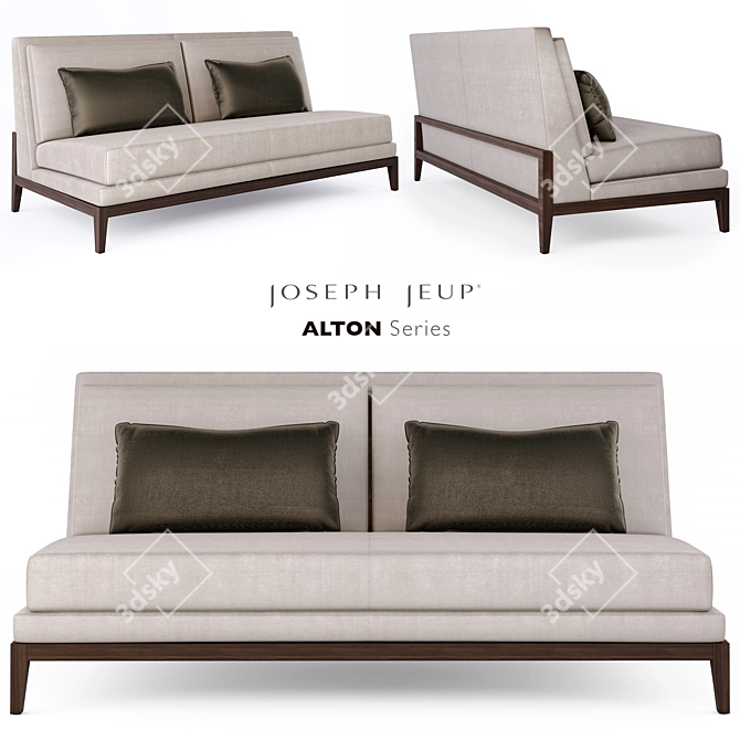 Modern Comfort: Joseph Jeup Alton Sofa 3D model image 1