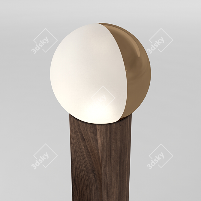 PENTA Je Suis Floor Lamp: Elegant Oak Design 3D model image 2