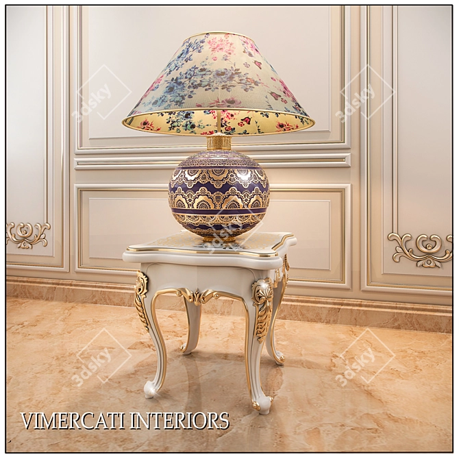 Elegant Table with VIMERCATI INTERIORS 3D model image 1