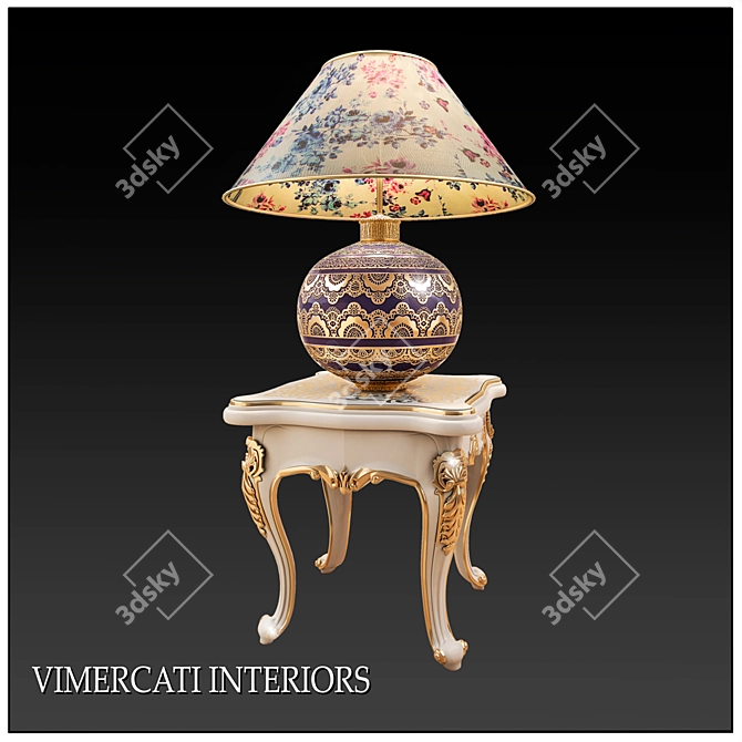 Elegant Table with VIMERCATI INTERIORS 3D model image 2