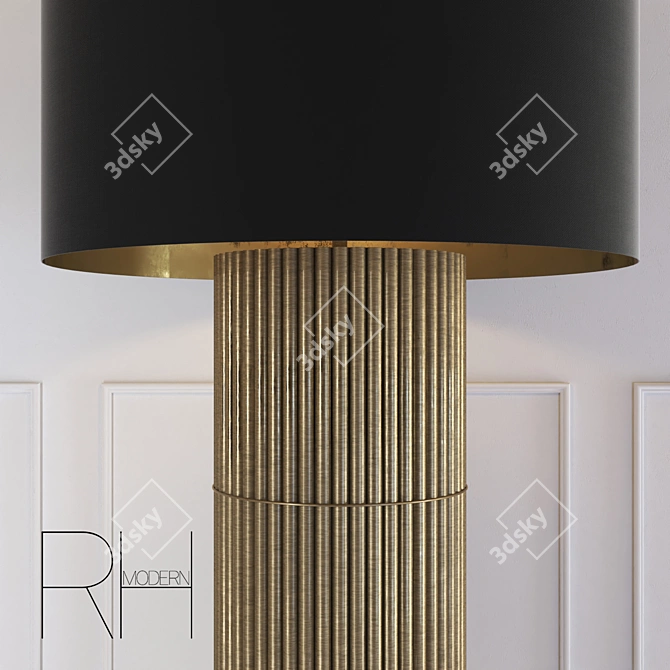 Sleek French Design Floor Lamp 3D model image 2