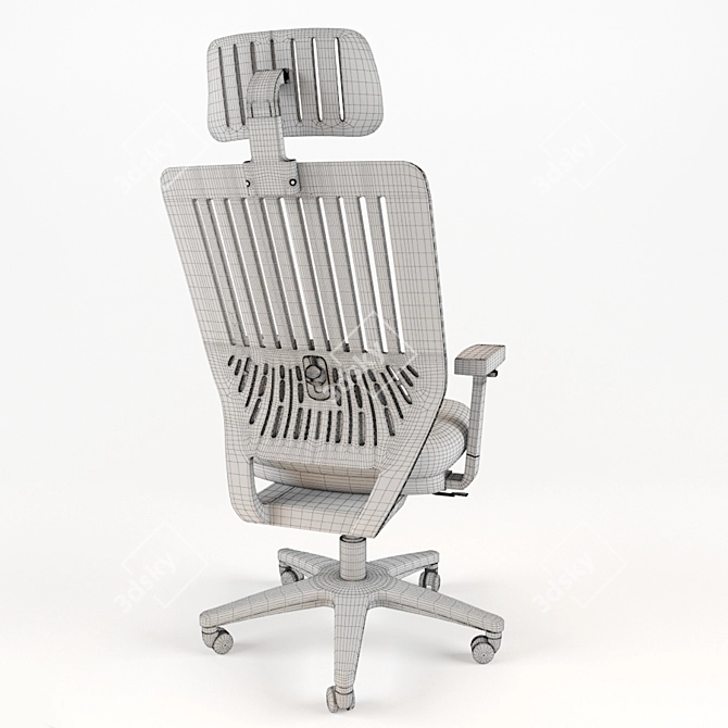 ErgoSwivel Office Chair: Premium Hydraulic Swivel 3D model image 3