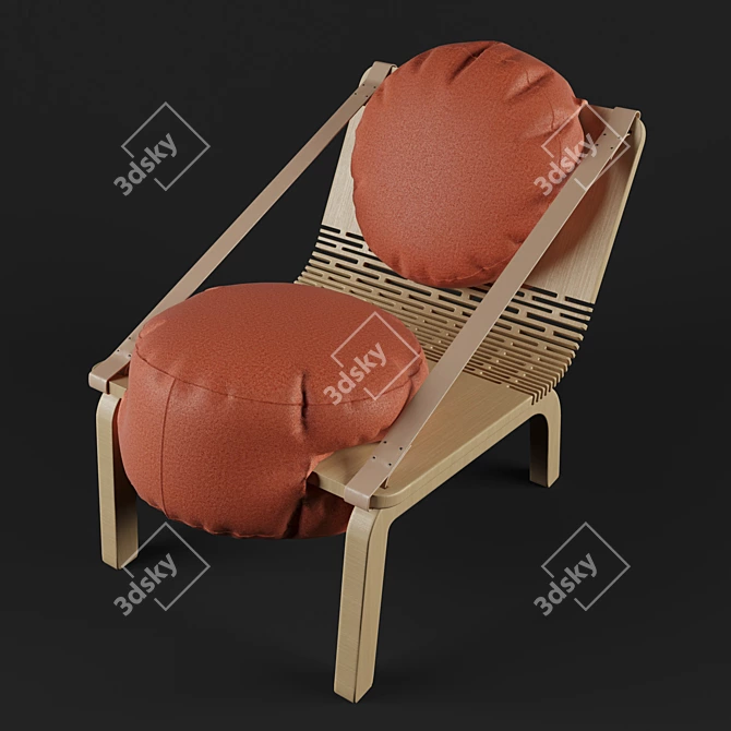 FlexiSeat: Innovative Armchair 3D model image 1