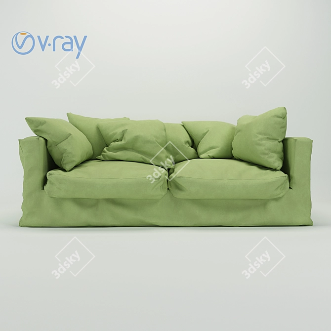 Cozy Comfort Soft Sofa 3D model image 1