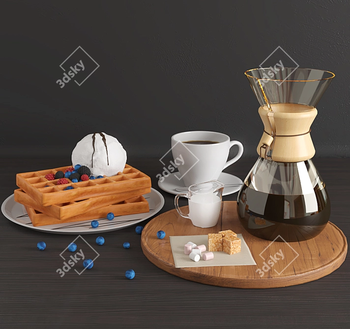 Caffeine Delight Set 3D model image 1