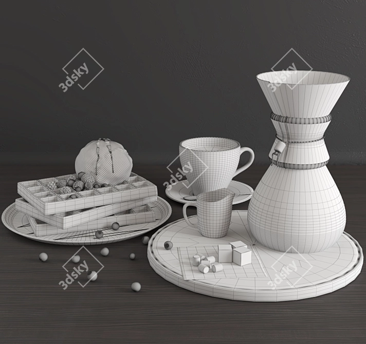 Caffeine Delight Set 3D model image 3