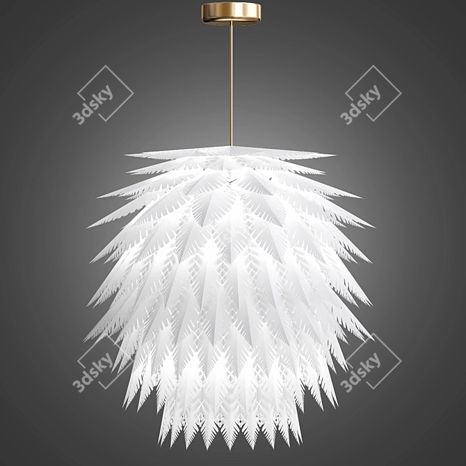 Papel Lámparas: Elegante y Decorativo 3D model image 1