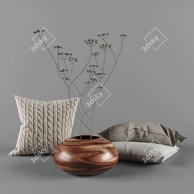 Minimalist Decor Set 3D model image 1