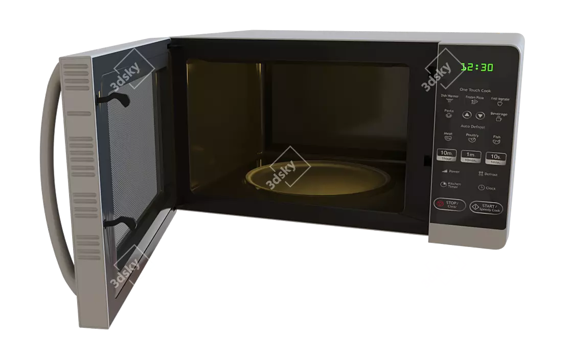 QuickHeat Microwave 3D model image 2