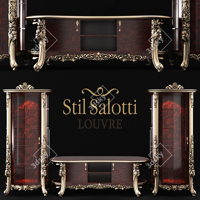 Elegant Louvre by Stil Salotti 3D model image 1