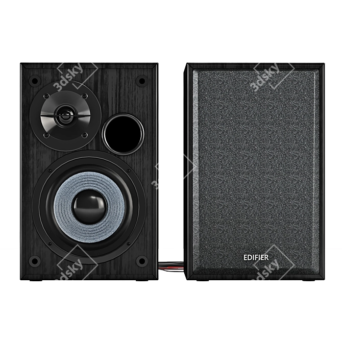 Powerful 2.0 Edifier R1100 Speakers 3D model image 1