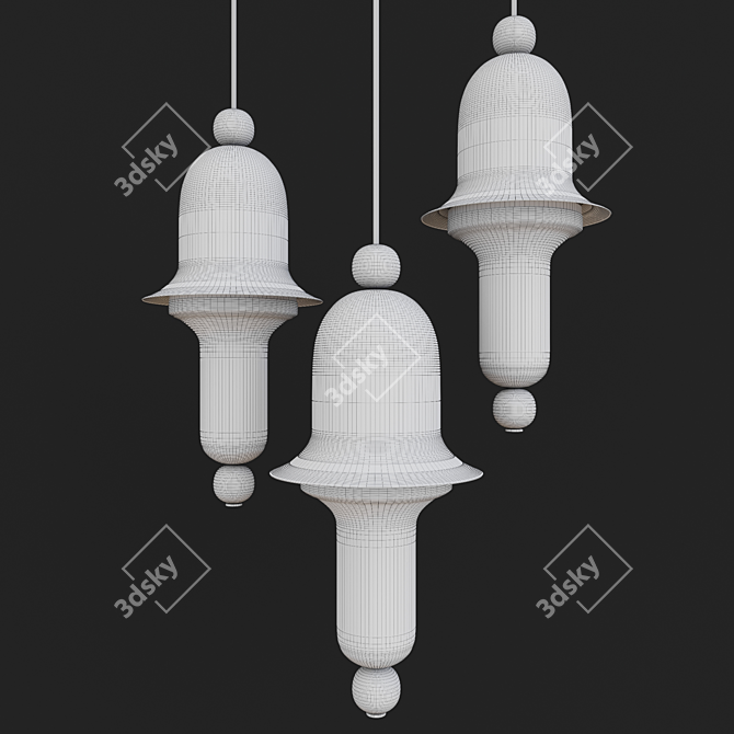 Preciosa Siren: Captivating Glass Light 3D model image 2
