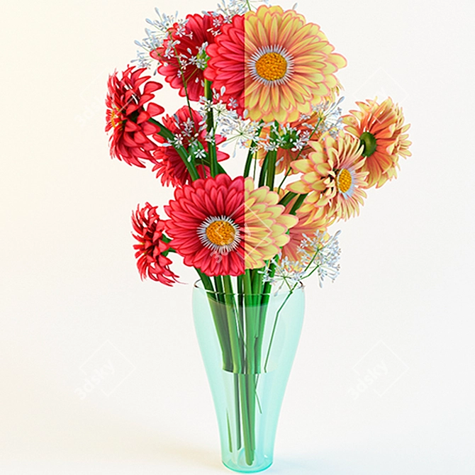 Charming Chrysanthemums 3D model image 3