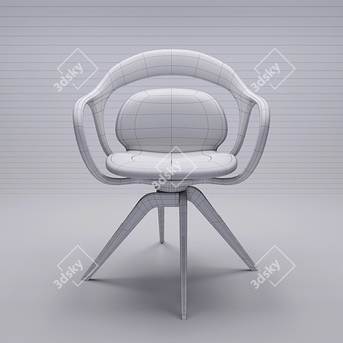 Modern Elegance: Norah Chair 3D model image 3