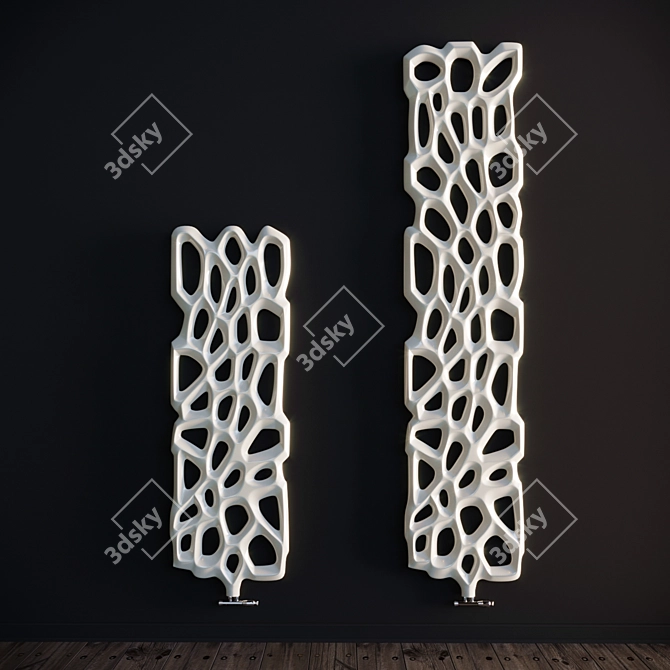  Sleek Radiator Set 3D model image 1