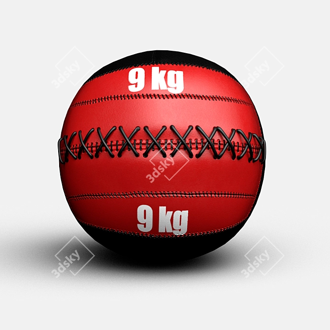Low Poly Ball: OBJ Textured 3D model image 1