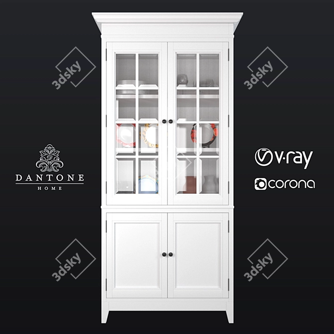 Elegant Dantone Showcase-Buffet 3D model image 1
