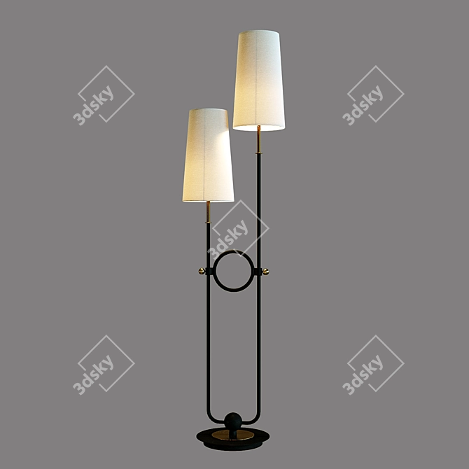 Riano Floor Lamp: Sleek and Modern Lighting 3D model image 1