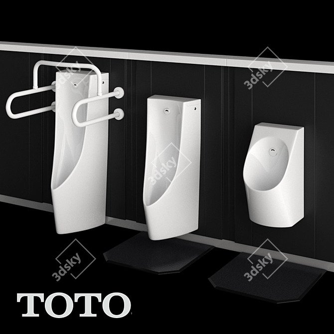 Toto Urinal Collection 3D model image 1