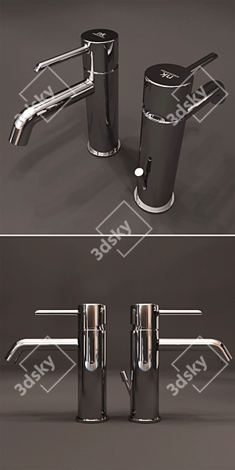 Elegant Mixer NOKEN PORCELANOSA 3D model image 2