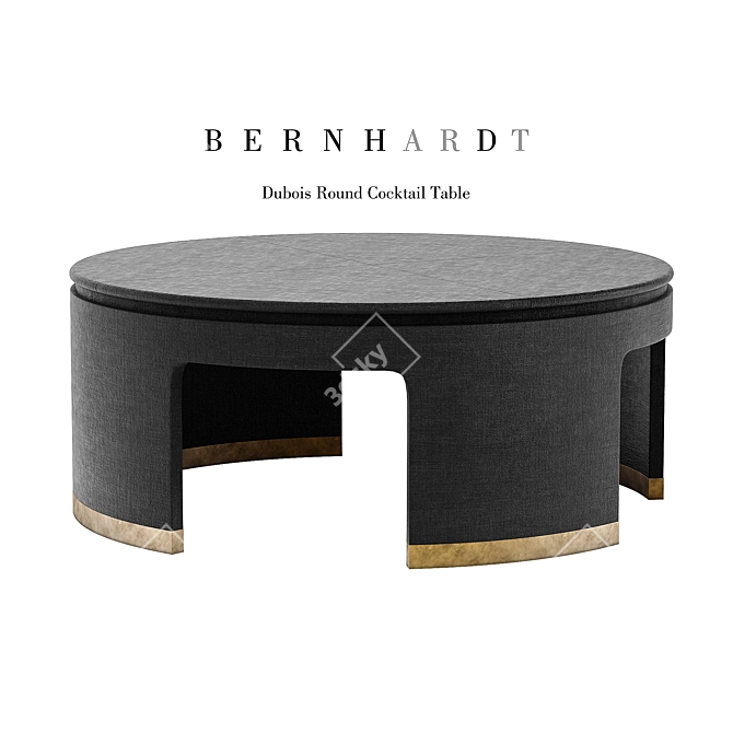 Dubois Round Cocktail Table 3D model image 1