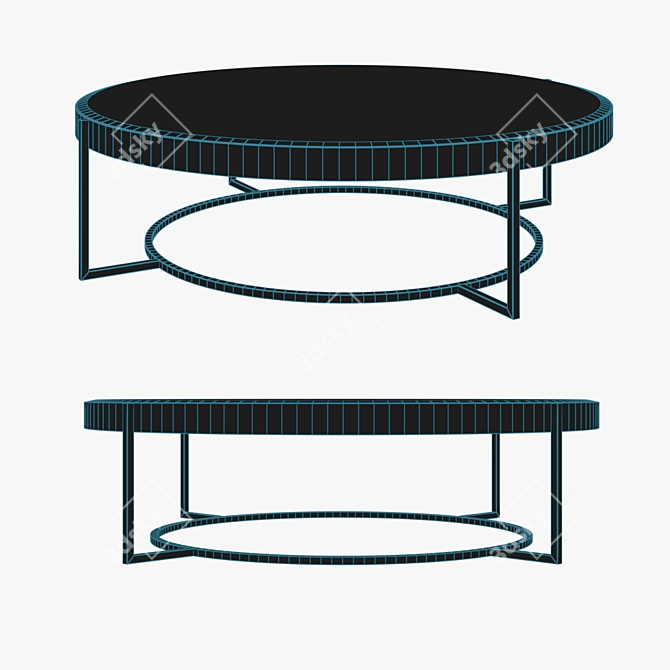 Elegant Raoul Modern Sofa 3D model image 2