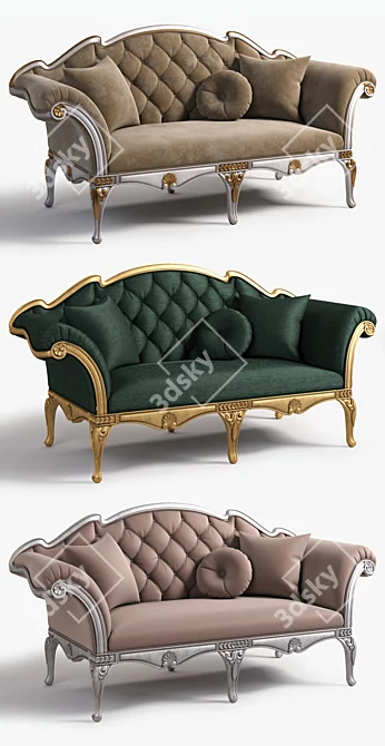 Elegant Bijoux Sofa with Stunning Design 3D model image 2
