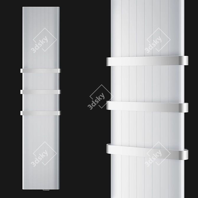 ALU-ZEN Radiator with Towel Rails 3D model image 1