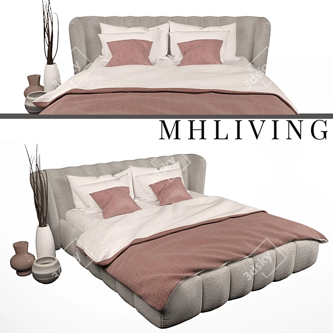 CozyDreams Bed - Ultimate Comfort 3D model image 1