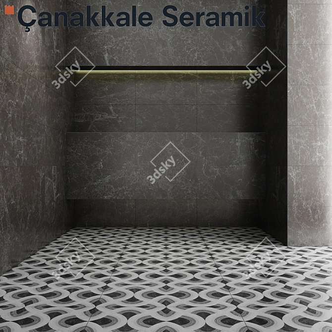 Atlas Ceramic Tiles for Modern Interiors 3D model image 1