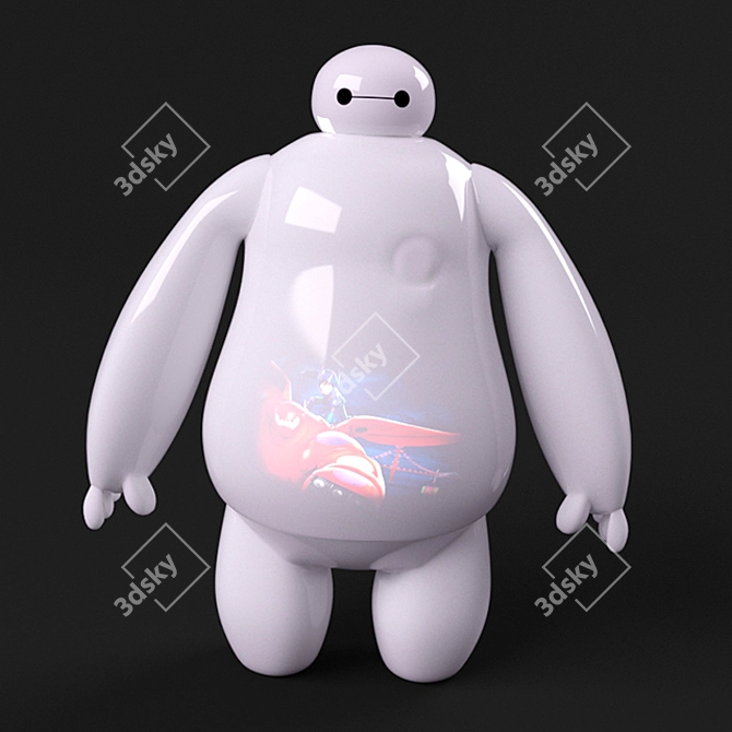 Baymax Movie Viewer - Interactive Robot Toy 3D model image 1