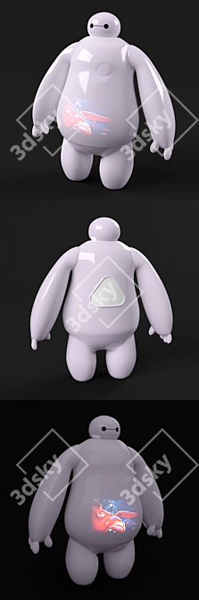 Baymax Movie Viewer - Interactive Robot Toy 3D model image 2