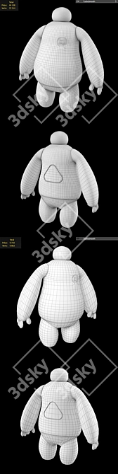 Baymax Movie Viewer - Interactive Robot Toy 3D model image 3