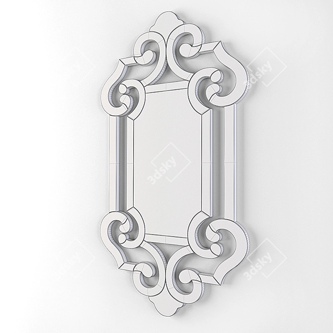 Elegant Dora Schuller Mirror 3D model image 2