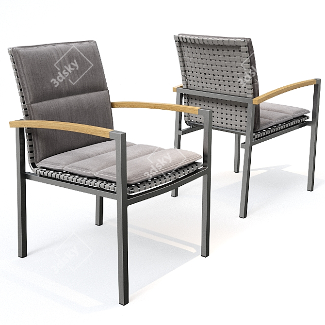 Elegant Lucy Chair: Merging Style & Comfort 3D model image 1