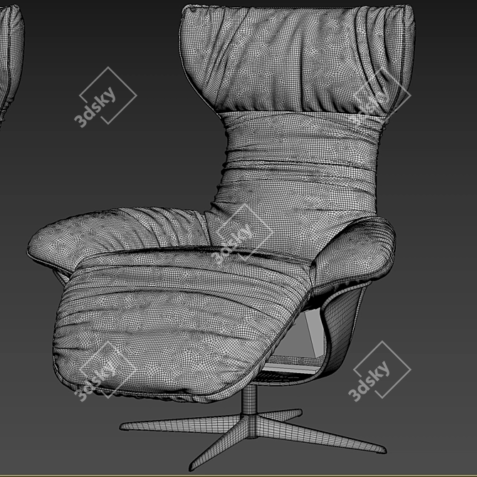 Natuzzi Ilia Armchair 3D model image 3