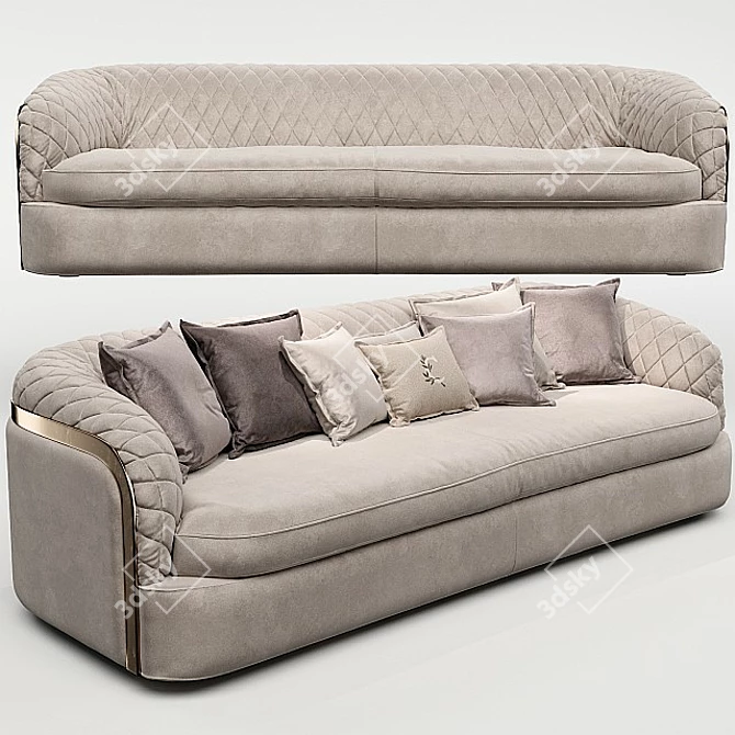 Luxurious Cantori Portofino Sofa 3D model image 1