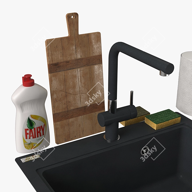 Decorative Washing Basin 3D model image 2