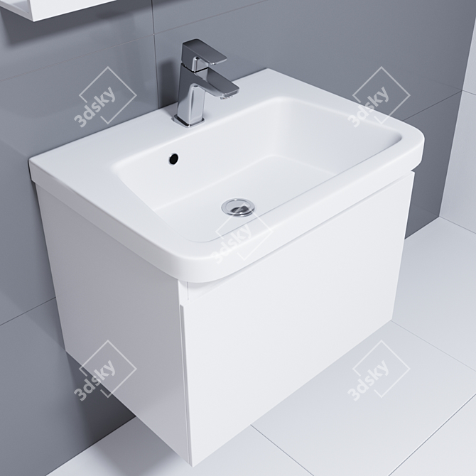 Modern Set Ravak 10° - Complete Bathroom Upgrade 3D model image 2