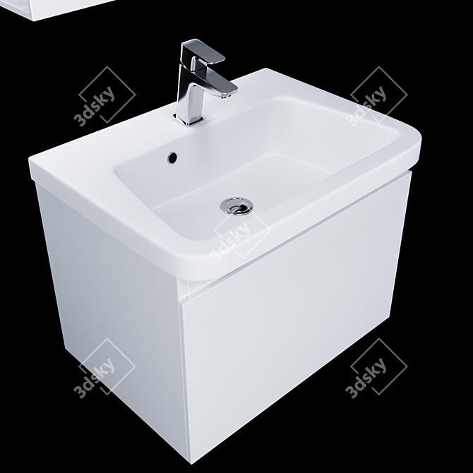 Modern Set Ravak 10° - Complete Bathroom Upgrade 3D model image 3