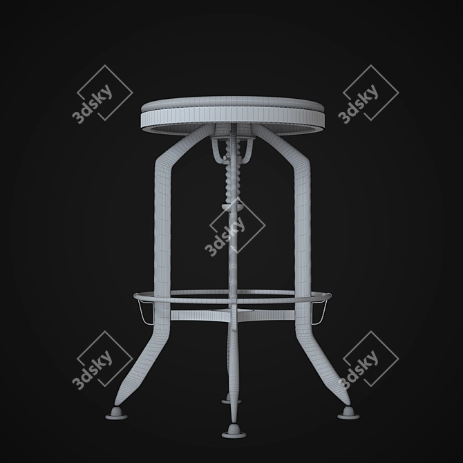 Elevate Your Space: Bar Stool 3D model image 3